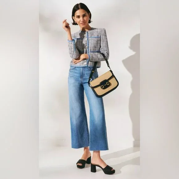 NEW Veronica Beard Darla Tweed Lady Jacket Blazer in Blue Multi | size 4 - Picture 2 of 14